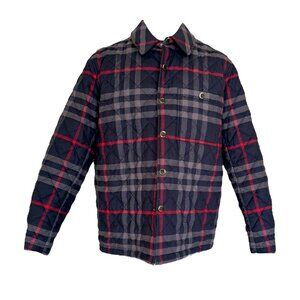 Burberry Forres Men's Navy IP Check Organic Cotton Jacket, Runs large, S, M, L
